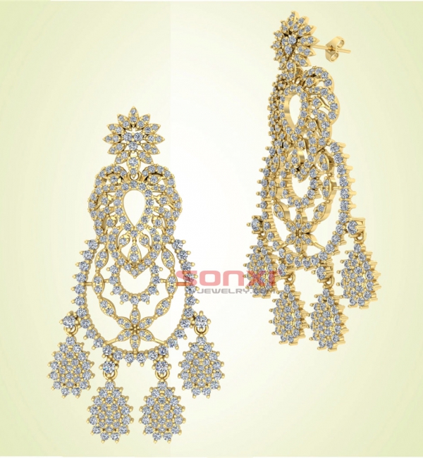 QUALITY PLATED CAMBODIA EARRINGS