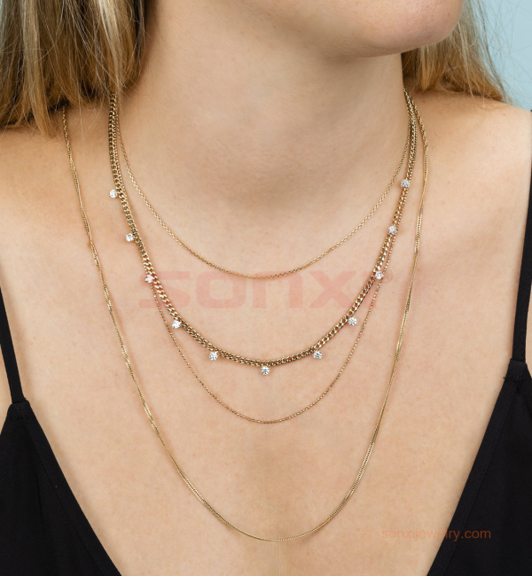 Your Way Triple Strand Necklace