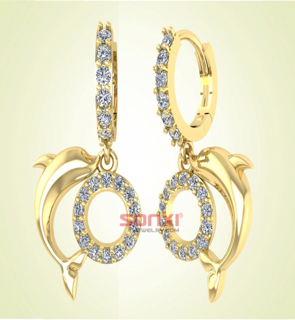 QUALITY PLATED HANGING EARRINGS
