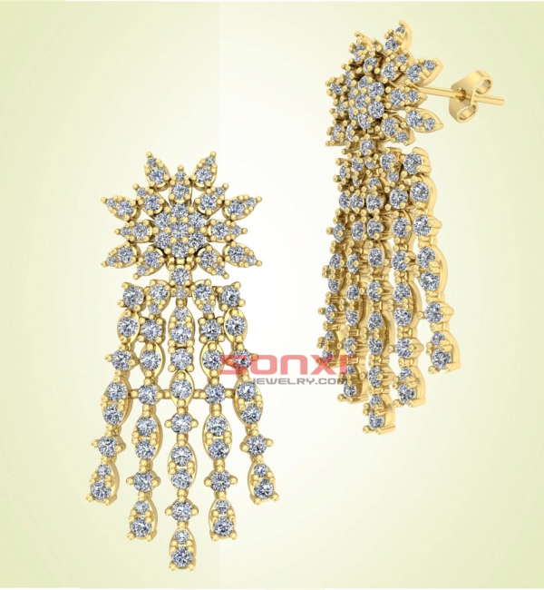QUALITY YOUNG GOLD CAMBODIA EARRINGS