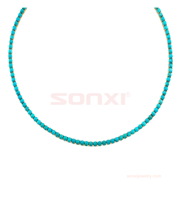 Turquoise Perfect Tennis Necklace