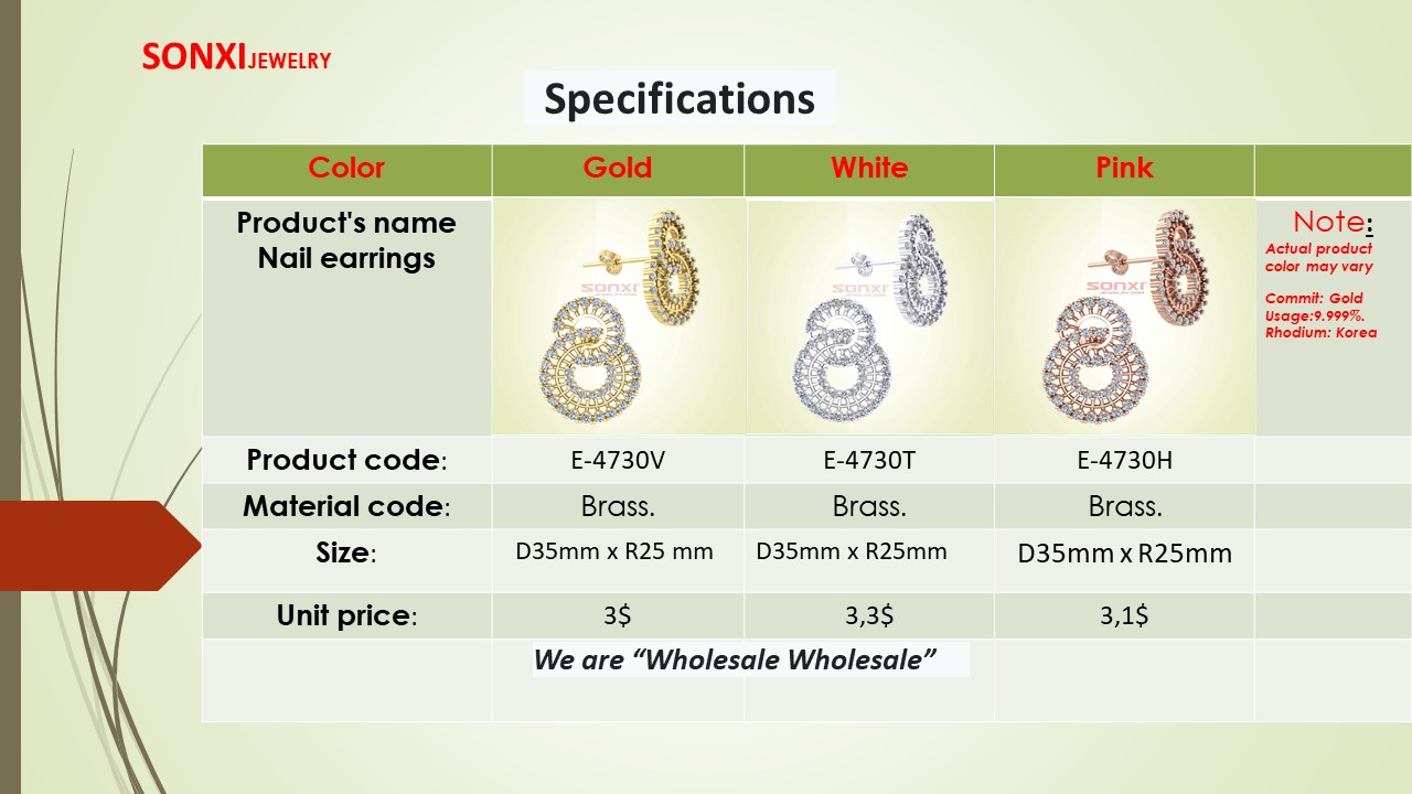 QUALITY JEWELRY EARCHINGS